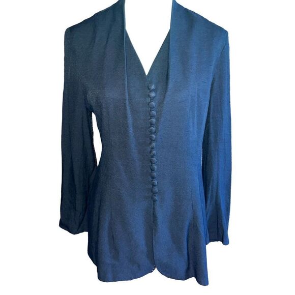 No Brand Tops - Lois Snyder Dani Max Tudor Blouse/Blazer Vintage 14 Petite
